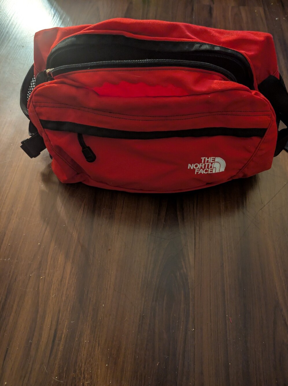 Vintage 90s The North Face Red Lumbar Fanny Pack Waist Hip Bag - Hiking Outdoor